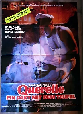 German Movie Poster:  QUERELLE Rainer Werner Fassbinder Brad Davis  33 X 46 Inch • $149.99