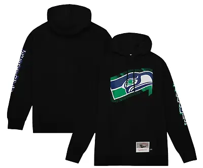 Seattle Seahawks Mitchell & Ness Gridiron Classics Big Face 7.0 Pullover Hoodie • $55