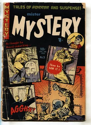 MISTER MYSTERY #9 --comic Book--skeleton Cover--Pre-code Horror--1953 • $192.50