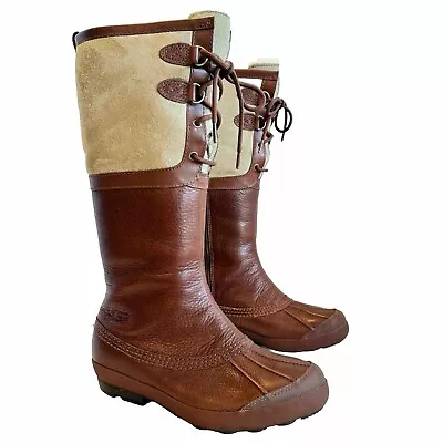 UGG Australia Belcloud Winter Duck Boots Women's Size 9 Waterproof Leather Lined • $78.88