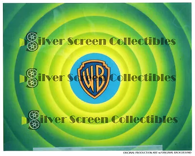 Rare Green Warner Bros Closing Credit Title Card (1960's) - Animation Cel • $414.75