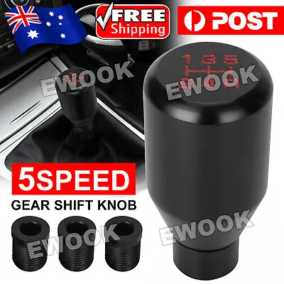 $14.95 • Buy AU Universal Aluminum Gear Knob Shifter Manual Car 5 Speed Stick Shift Lever