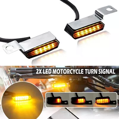 2pcs Motorcycle Turn Signal Mini LED Amber Light For Kawasaki VN1600 Meanstreak • $15.66