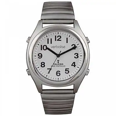 Verbalise Mens Precision Talking Watch With Silver Expanding Strap VPR70-ES • £49.49