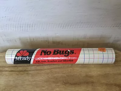 Vtg No Bugs M'Lady Shelf Drawer Liner Paper Red Blue Green Stripe Roll 15'x12  • $20