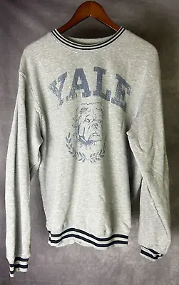Yale University Official Merch Sweatshirt Men's Size X-Large Gray/Blue Crewneck • $40