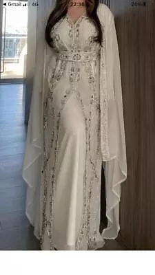Sale Dubai Moroccan Islamic Kaftan Arabic Fancy Women Gown Dresses Takshita Var • $69.06