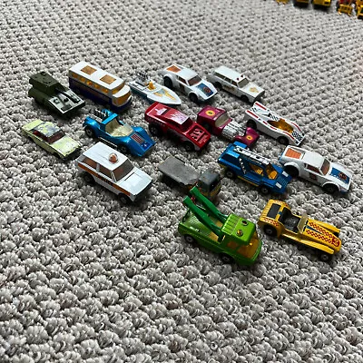 Vintage Matchbox Lot Of 16 1960s 1970s SuperFast Lesney Car Truck Tank Van EMT • $29.97