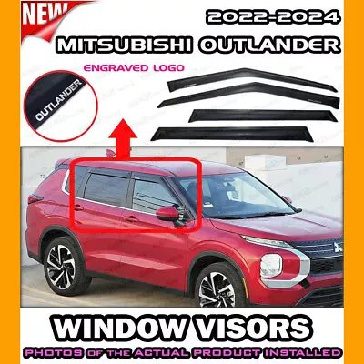 WINDOW VISORS For 2022 → 2024 Mitsubishi Outlander / DEFLECTOR VENT SHADES • $55.98