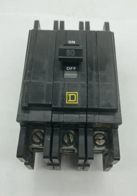 $42.95 • Buy Square D QOU350 3 Pole 50 Amp 240V Type QO Tin Rail Feed Through Circuit Breaker