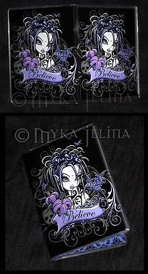 Believe Fairy Art Flower Butterfly ID Business Card Holder Sophia Lilly Myka • $5.99