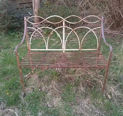 2 Seater Metal Garden Bench • £42