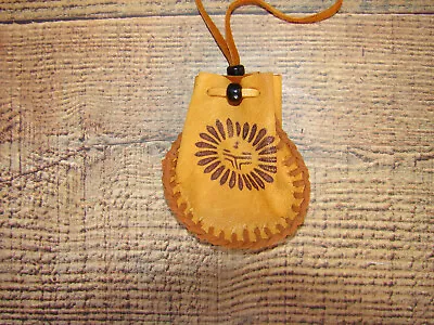 Deerskin Leather Medicine Bag Drawstring Pouch Shamans Medicine Bag Crafted • $18.99