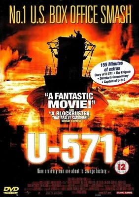 U-571 = Vgc Cert 12 = Runtime 1 Hour 49 Mins    Ww2 Action Drama • £2.09