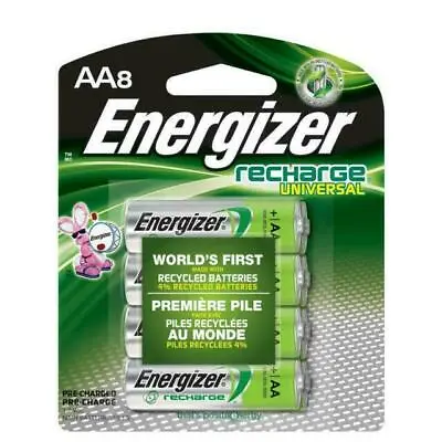 Energizer UNH15BP8 AA 2000 MAh NiMH Rechargeable Batteries 1 Packs Of 8- 8 Total • $16.95