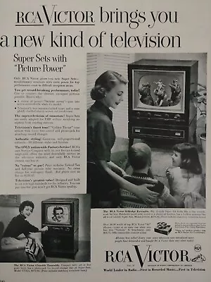1952 RCA Victor Televisions Print Ad Glenside Selfridge Life Mag Advertisement • $19.99