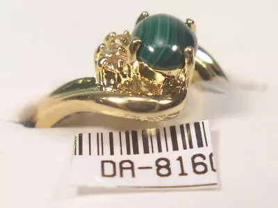 4 ... Rings. Malachite  Vintage Semi-precious Gemstone  Wholesale Lot  816ma • $10.95