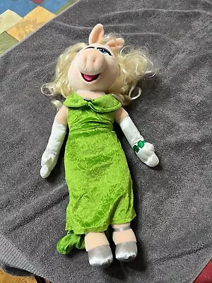 Miss Piggy 20 Inch Muppets Most Wanted Plush Green Dress • $12