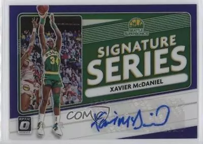 2020-21 Panini Donruss Optic Signature Series Purple Prizm Xavier McDaniel Auto • $6.29