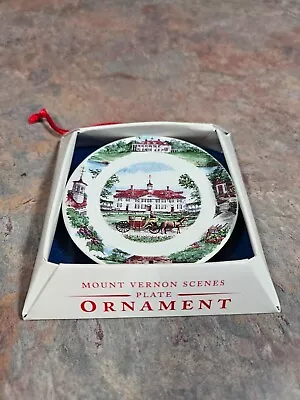 Suvenior Miniature Plate Ornament - Mount Vernon - 2005 - In Box • $11.95