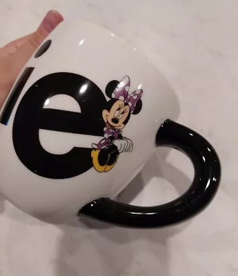 Disney Parks Minnie Mouse Large Coffee Tea Mug Purple White Authentic Original • $10.99