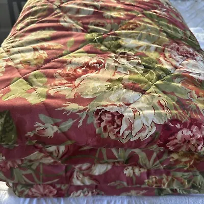 Country Curtains QUEEN Floral Multicolor Quilt Comforter Cottage Core VTG Nwot • $150