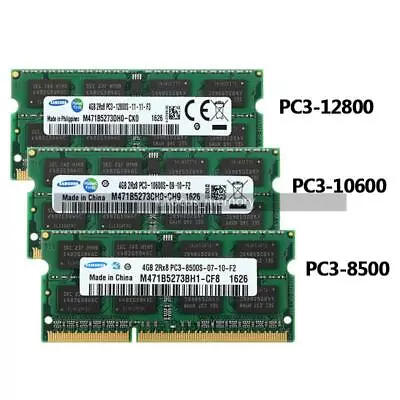 Samsung 4GB 8GB DDR3 1066 1333mhz 1600mhz 1.5v 204pin Laptop Memory Notebook Ram • $9.38