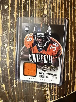 2013 Panini Absolute Football Montee Ball Rookie Jersey Card • $1.99
