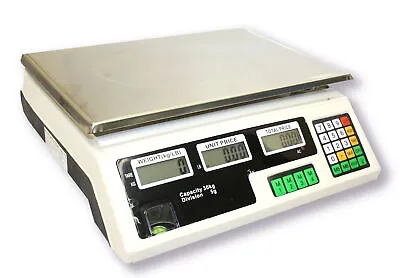 66LB 30KG Digital Price Deli Food Meat Computing Counter Scale Dual Side Display • $62.89