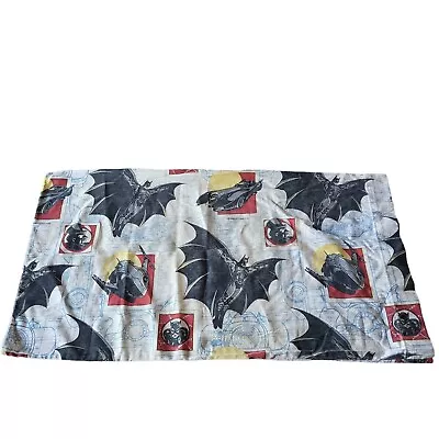 Vintage Batman Returns 1992 Standard Pillowcase Batmobile Penguin Catwoman • $11.24