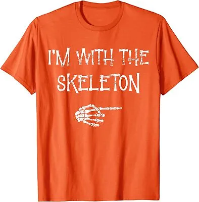 I'm With The Skeleton Matching Couple Costume Unisex T-Shirt • $19.99