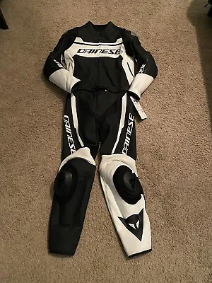 Dainese Mistel 2 Piece Leather Motorcycle Suit Size 50 Jacket Pants Zipper NEW • $775