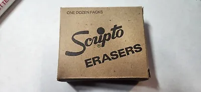 Box Of Vintage Scripto Erasers - J-270 For P900 Pencils - 12  4-packs (48 Total) • $15