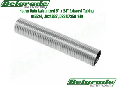 Heavy Duty Galvanized 5  X 24  Exhaust Tubing G15524 J024837 562.U7350-24G • $48.99