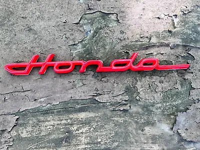 Emblem Old Vintage Script Badge Classic Decal Red Logo Car Auto Moto For HONDA • $18.99
