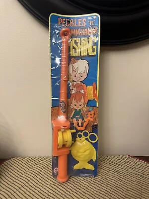 Vintage Pebbles And Bamm-Bamm Kids Practice Fishing Rod Sealed 1977 Flinstones • $49.99