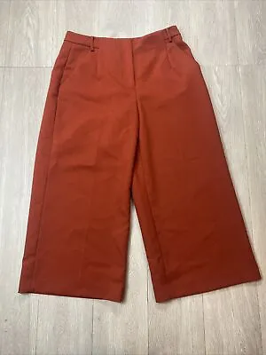 Vince Camuto Crop Summer Pants Capri Wide Leg Unique Rust Color Women’s 4 • $10