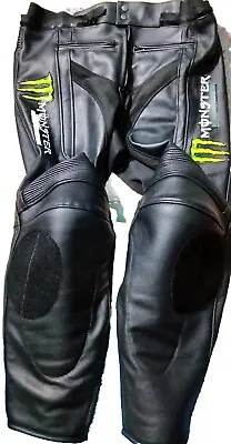 Monster Energy Motorbike Leather Pants Motorcycle Racing Leather Trousers. • $199.99