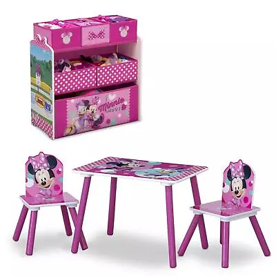 Disney Minnie Mouse 4-Piece Playroom Solution By Delta Children A Set Includes 2 • $86.99