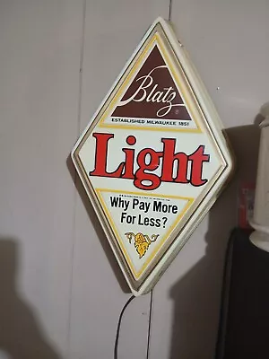 Vintage Blatz Light Lighted Sign • $20