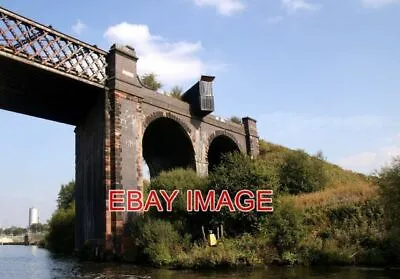 Photo  Cadishead Viaduct Disused Railway Bridge Over The Manchester Ship Canal. • £1.90