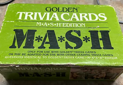 Mash Golden Trivia Card Game Original 1984 Edition MASH ARMY TV Show ‘70s • $19.98