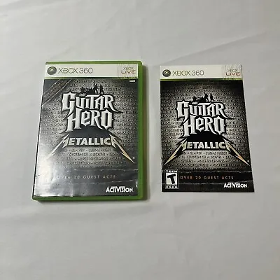 $14.99 • Buy Guitar Hero: Metallica (Microsoft Xbox 360, 2009) NO Game Case And Manual ONLY