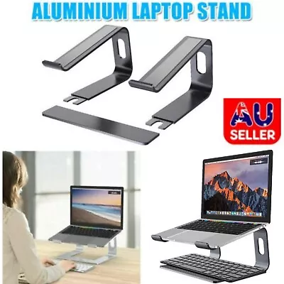 Adjustable Portable Aluminium Laptop Stand Ergonomic Tray Holder Cooling Riser~ • $23.99