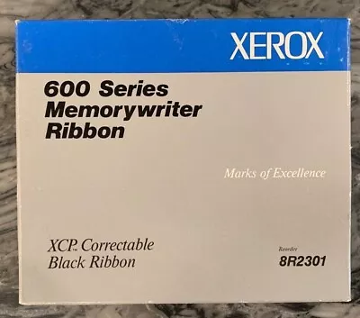 XEROX MEMORYWRITER 600 SERIES - XCP Correctable Black Ribbon 8R2301 • $7.95