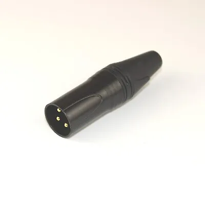 Mic Cable Connector XLR 3 Way Pin Black Male Plug Black Microphone  • £3.60