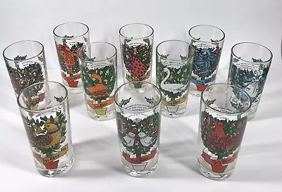 TWELVE DAYS OF CHRISTMAS Indiana Glass 12oz Glass Tumbler Replacement YOU PICK • $9.99