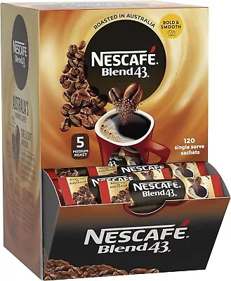 Nescafe Blend 43 Instant Coffee Sticks Sachets Medium Roast -1.7G X 120-Pack AU. • $30.80