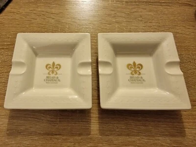 £6.99 • Buy Pair Of Villeroy & Boch White Porcelain Ashtray Millenia 0142 Luxemborg