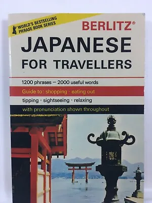 Japanese For Travellers Berlitz Vintage Travel Book • $9.41